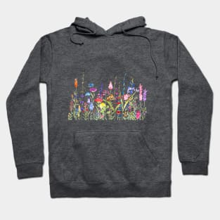 colorful wild flower field Hoodie